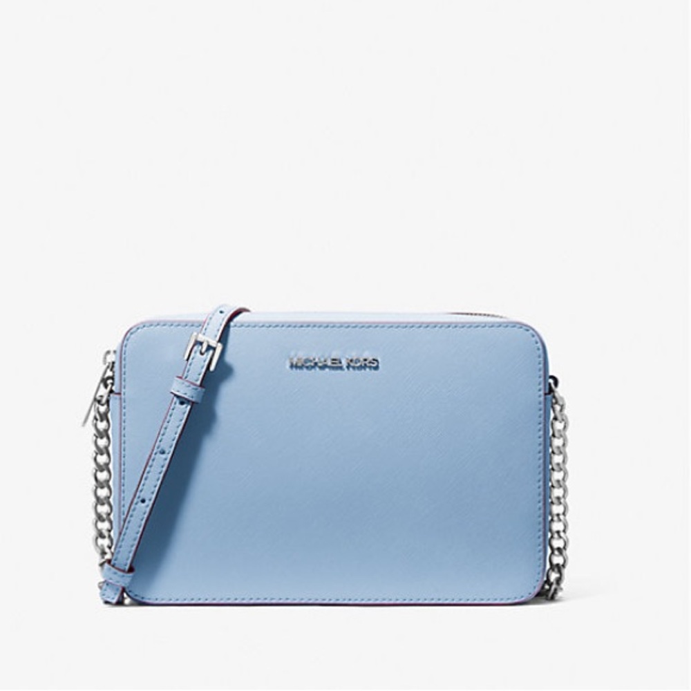 Michael Kors Blue Crossbody Bag with Chain Strap